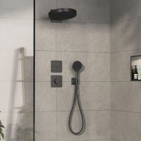 Vorschau: Hansgrohe ShowerSelect Comfort Q Thermostat UP, 1 Verbraucher, zusätzl. Abgang, brushed black chrome