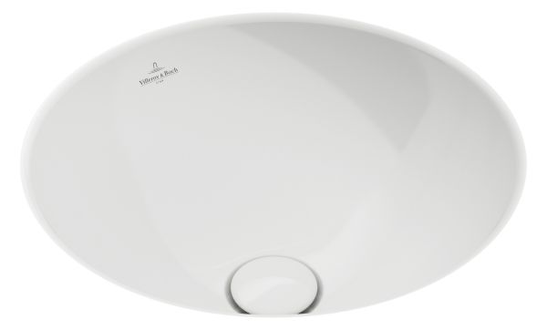 Villeroy&Boch Loop&Friends Unterbauwaschbecken rund, Ø33cm, weiß, 4A510001