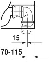 Vorschau: Duravit Viu Stand-WC für Kombination, Tiefspüler, eckig, spülrandlos, HygieneGlaze, weiß