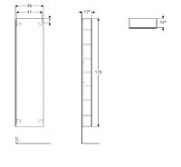 Vorschau: Geberit Acanto Hochschrank mit Tür 45x173cm