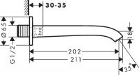 Vorschau: Hansgrohe Vivenis Wanneneinlauf, chrom 75410000