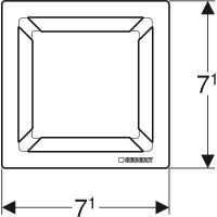 Vorschau: Geberit Designrost Square, 8x8cm