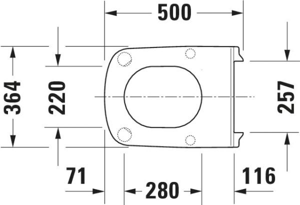 Duravit DuraStyle WC-Sitz ohne Absenkautomatik, weiß