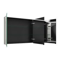 Vorschau: Burgbad Eqio Spiegelschrank mit horizontaler LED-Beleuchtung und 3 Spiegeltüren, 140x80cm