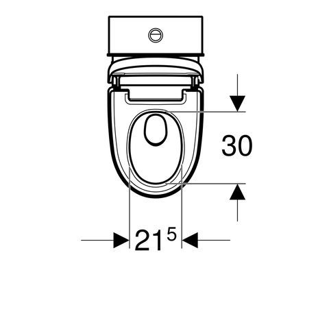 Geberit AquaClean Mera Classic WC-Komplettanlage Stand-WC, weiß