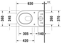 Vorschau: Duravit Darling New Stand-WC für Kombination, Tiefspüler, WonderGliss, weiß