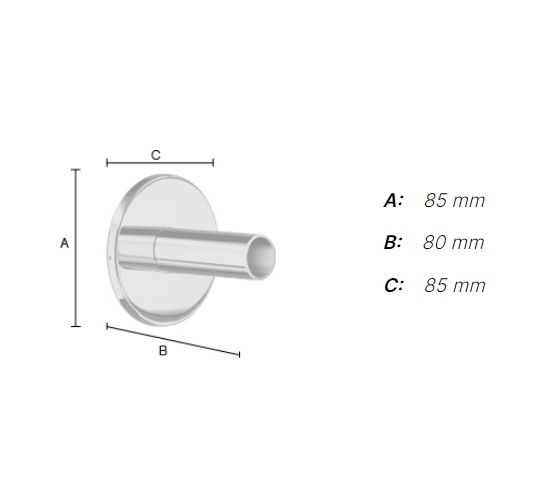 Smedbo Dry Mountage-Kit für versteckte Elektroanschluss für FK700, FK701, FK702, edelstahl poliert