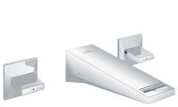 Grohe Allure Brilliant 3-Loch-Waschtisch-Wandbatterie, Ausladung 16,1cm, chrom 20628000 