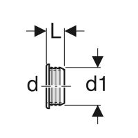 Vorschau: Geberit Manschette d=40mm, d1=46mm, schwarz