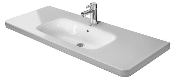 Duravit DuraStyle Waschtisch rechteckig 120x48cm, mit Hahnloch, mit Überlauf, WonderGliss, weiß 23201200001