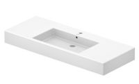 Vorschau: Duravit Vero Waschtisch rechteckig 125x49cm, mit 1 Hahnloch und Überlauf, WonderGliss, weiß 03291200001