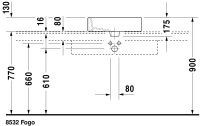 Vorschau: Duravit Vero Aufsatzbecken 50x47cm weiss 04525000001