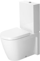 Duravit Starck 2 Stand-WC für Kombination Tiefspüler Spülrand Abg. variabel, weiß 2145090000