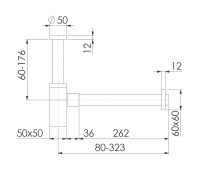 Vorschau: Steinberg Serie 120 Design-Siphon, schwarz matt