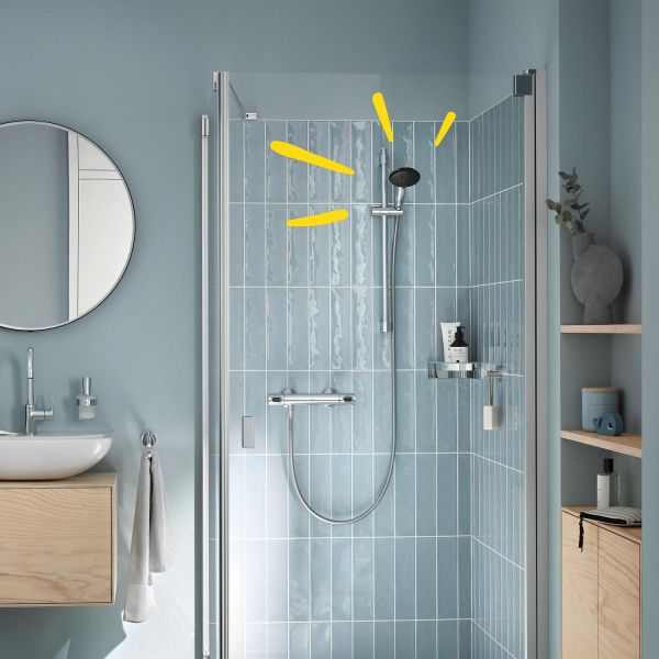 Grohe QuickFix Vitalio Start 110 Handbrause 2 Strahlarten inkl. Brauseschlauch, chrom