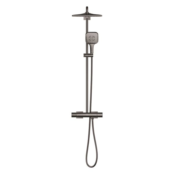 Grohe Rainshower SmartActive 310 Cube Duschsystem Aufputz, hard graphite