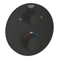 Grohe Grohtherm Thermostat mit 2-Wege-Umstellung, phantom black