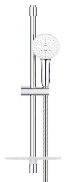 Grohe Tempesta 110 Brausestangenset 60cm mit Metallbrauseschlauch 175cm, 3 Strahlarten, chrom