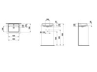 Vorschau: Laufen MEDA Aufsatz-Handwaschbecken 45x35cm