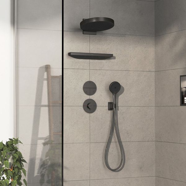 Hansgrohe ShowerSelect Comfort S Thermostat Unterputz, brushed black chrome