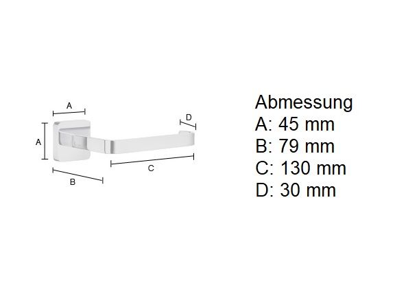 Smedbo Ice Toilettenpapierhalter ohne Deckel, chrom