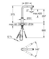 Vorschau: Grohe Minta SmartControl Spültischbatterie mit herausziehbarer Dual Spülbrause