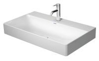 Vorschau: Duravit DuraSquare Waschtisch 80x47cm, ohne Überlauf, mit Wondergliss, mit nicht verschließbarem Ablaufventil, weiß 23538000711