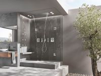 Vorschau: Grohe Rainshower Aqua Cascade Deckenbrause Abdeckung mit Wasserfall-Strahlbildner, chrom