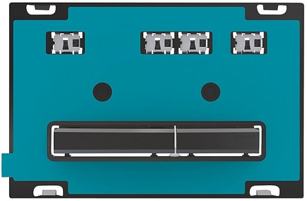 Geberit Sigma50 Betätigungsplatte für 2-Mengen-Auslösung kundenspezifisch/schwarzchrom