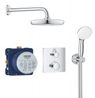 Grohe Grohtherm Duschsystem Unterputz mit Tempesta 210, eckig, chrom 34729000