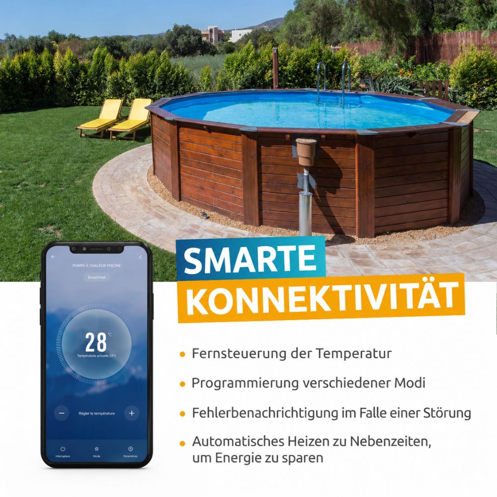 Smarte Konnektivität der Poolex Nano New per Poolex Mobile App