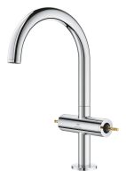 Vorschau: Grohe Atrio 2-Griff-Waschtischarmatur L-Size mit Push-Open, für Atrio Hebelgriffe 48458-9/48646