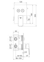 Vorschau: Steinberg Serie 342 Fertigmontageset für Wanne/Brause-Einhebelmischer