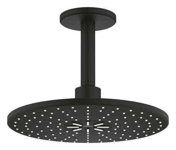 Grohe Rainshower 310 SmartActive Kopfbrauseset Deckenauslass 142mm, 2 Strahlarten, phantom black