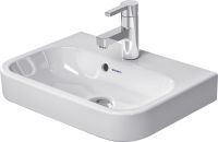 Duravit Happy D.2 Möbelhandwaschbecken 50x36cm, mit Hahnloch und Überlauf, weiß 0710500000