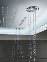 Vorschau: Grohe Rainshower Aqua 40" AquaSymphony Deckenbrause mit LED-Beleuchtung, 6+ Strahlarten, chrom