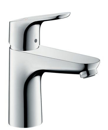 Hansgrohe Focus Einhebel-Waschtischmischer 100 CoolStart mit Zugstangen-Ablaufgarnitur, chrom