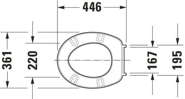 Duravit WC-Sitz mit Edelstahlscharnieren, weiß