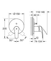 Vorschau: Grohe Eurosmart Einhand-Wannenbatterie, chrom