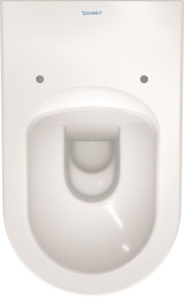 Duravit ME by Starck Stand-WC Tiefspüler Spülrand halb offen, HygieneGlaze, weiß