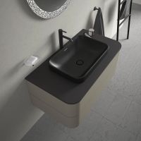 Vorschau: Duravit Happy D.2 Plus Aufsatzbecken 60x40cm anthrazit