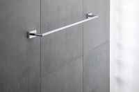 Vorschau: Duravit Karree Badetuchhalter wandhängend, chrom 0099601000