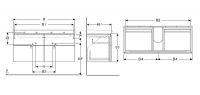 Vorschau: Geberit Xeno² Waschtischunterschrank mit 4 Schubladen_2
