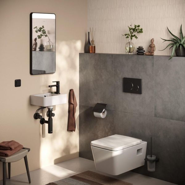 Hansgrohe EluPura Original Q Wand-WC Set mit WC-Sitz, Softcube, weiß