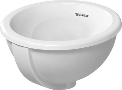 Duravit Architec Einbauwaschtisch rund Ø33,5cm, mit Überlauf, ohne Hahnloch, weiß 0473340031