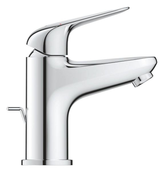 Grohe Euroeco Einhand-Waschtischbatterie S-Size mit Ablaufgarnitur und Rosette, chrom