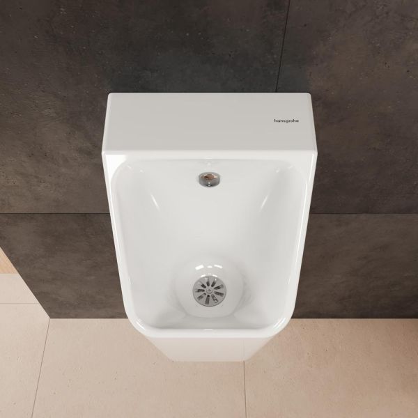 Hansgrohe EluPura Original Q Urinal, Zulauf von hinten, spülrandlos, weiß