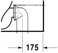 Vorschau: Duravit DuraStyle Stand-WC für Kombination, Tiefspüler 37x70cm, weiß