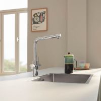 Grohe Blue Pure Minta Küchenarmatur mit Filterfunktion, schwenkbarer L-Auslauf, chrom 30588000 