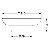 Vorschau: Grohe Essentials Seifenschale aus Glas